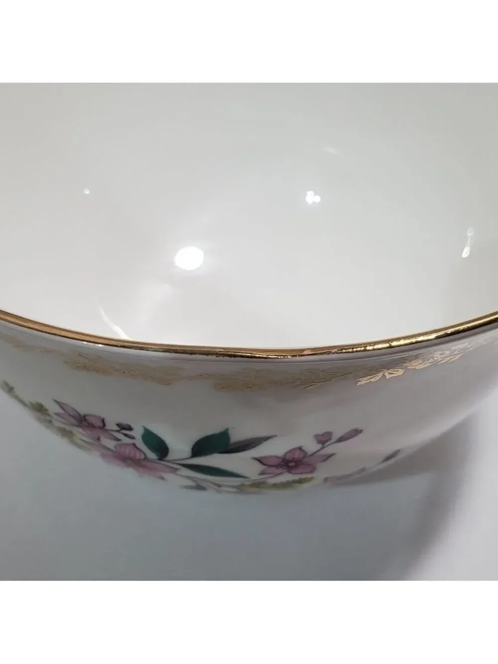 VTG Royal Grafton England fine China finger bowl 22k gold rim